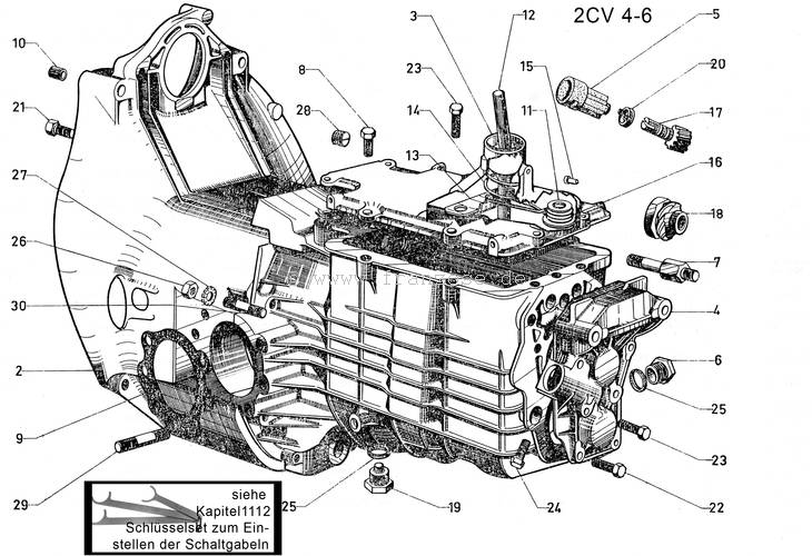 Schema montage embrayage 2cv