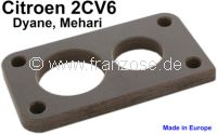 entretoise de carburateur sur pipe d'admission 2CV6 (carburateur oval), pi�ce d'origine. �paisseur env. 9mm | Artnr: 10022 | Der Franzose - www.franzose.de