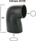 durite du bo�tier de filtre � air au carburateur (oval) 2CV6. Fissur�, il g�ne le bon fonctionnement du carburateur | Artnr: 10052 | Der Franzose - www.franzose.de