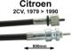 c�ble de compteur, Citro�n 2CV apr�s 1979, longueur 800mm | Artnr: 10090 | Der Franzose - www.franzose.de