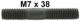 goujon 7mm pour 2CV/DS/4L, longueur: 38mm. (fixation de tubulure sur la culasse 2CV par ex.) | Artnr: 10102 | Der Franzose - www.franzose.de