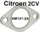 joint de tubulure 2CV ancien mod�le, pi�ce en m�tal, n�d'origine AM.141-2A, 4 pi�ces n�cessaires pour 1 moteur. | Artnr: 10156 | Der Franzose - www.franzose.de