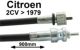 c�ble de compteur, Citro�n 2CV/Dyane avant 1979, longueur 900mm | Artnr: 10170 | Der Franzose - www.franzose.de