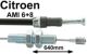 c�ble d'embrayage, Citro�n Ami 6, Ami 8, longueur 640mm, n� d'origine AM3142K | Artnr: 10216 | Der Franzose - www.franzose.de