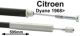 c�ble d'embrayage, Citro�n Dyane apr�s 1968, longueur 595mm | Artnr: 10237 | Der Franzose - www.franzose.de
