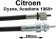 c�ble de compteur, Citro�n Dyane, Acadiane apr�s 1968, longueur 690mm | Artnr: 10244 | Der Franzose - www.franzose.de