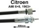 c�ble de compteur, Citro�n Ami 6 + Ami 8 apr�s 1963, longueur: 690mm, n� d'origine: AY5213C - 95494965 | Artnr: 10247 | Der Franzose - www.franzose.de