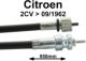 c�ble de compteur, Citro�n 2CV premier mod�le jusque 09.1962, au compteur derri�re le pare-brise, n� d'origine AZ56513, longueur env. 90cm | Artnr: 10249 | Der Franzose - www.franzose.de