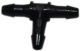 raccord 3 voies de durite d'essence 2mm. �galement utilisable pour les tubes du lave-glace. | Artnr: 10448 | Der Franzose - www.franzose.de