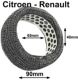 cartouche de filtre � air avec grille m�tallique, 2CV ann�es 50; rond, diam�tre ext. 90mm env., int 65mm, hauteur 40mm. Aussi sur Renault 4L ancien mod�le, et moteur Renault � propulsion | Artnr: 10451 | Der Franzose - www.franzose.de