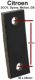 bande caoutchouc courte de fixation du tube de sortie 2CV4, 2CV6 Dyane, vers le milieu du tube de sortie, tubes interm�diaires DS, longueur d'un trou � l'autre, env 65 mm | Artnr: 11071 | Der Franzose - www.franzose.de