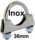 collier de silencieux en Inox, 2CV4, 2CV6, 4L 1108 cm� apr�s le silencieux, 36mm | Artnr: 11085 | Der Franzose - www.franzose.de