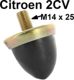 but�e caoutchouc de bras de suspension, 2CV ancien mod�le, complet avec fixation. Le caoutchouc est fix� par un �crou,  longueur du pas de vis: 25mm | Artnr: 12306 | Der Franzose - www.franzose.de