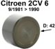 piston d'�trier de frein, 2CV + GS, n� d'origine GX2526601A | Artnr: 13015 | Der Franzose - www.franzose.de