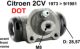 cylindre de roue, 2CV �quip�e de freins � tambours � l'avant de 1973 � 1982, freins avant, raccord cl� de 8, piston de 28,5mm pour liquide de frein DOT | Artnr: 13030 | Der Franzose - www.franzose.de