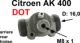 cylindre de roue, AK400, arri�re, DOT, piston 19,05 mm, cl� de 8, pi�ce rare | Artnr: 13046 | Der Franzose - www.franzose.de