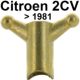 �crou papillon de c�ble de frein � main pour freins � tambours, 2CV ancien mod�le | Artnr: 13051 | Der Franzose - www.franzose.de