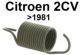 ressort de levier de frein � main au ch�ssis, 2CV �quip�es de freins � tambour � l'avant, n� d'origine A4549, refabrication | Artnr: 13103 | Der Franzose - www.franzose.de