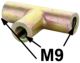 raccord 3 voies pour tube de frein, 2CV ann�es 50 et 60, raccord M9 (avant) | Artnr: 13119 | Der Franzose - www.franzose.de