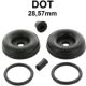 kit de r�paration de cylindre de roue avant, 2CV, pour piston de 28 57mm, seulement les caoutchoucs | Artnr: 13192 | Der Franzose - www.franzose.de
