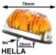 clignotant lat�ral sur custode, pied chrom�, ampoule navette 10 Watt, 2CV, Estafette | Artnr: 14014 | Der Franzose - www.franzose.de