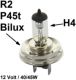 ampoule � Iode H4 sur culot Code Europ�en (mod�le R2) 45/40W, 12 Volt | Artnr: 14032 | Der Franzose - www.franzose.de
