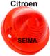 cabochon de feu arri�re, Citro�n 2CV fourgonnette, DS break, HY, M�hari, rouge, rond , pi�ce d'origine AK544262A, Seima | Artnr: 14221 | Der Franzose - www.franzose.de