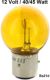 ampoule 12 volts, 40/45 watts, jaune, socle � ba�onnette 3 ergots | Artnr: 14407 | Der Franzose - www.franzose.de