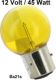 ampoule 12 volts,  45 watts, jaune, socle � ba�onnette 3 ergots | Artnr: 14414 | Der Franzose - www.franzose.de