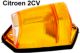 cabochon de clignotant lat�ral en haut, orange, 2CV (ann�es 50), refabrication sans homologation, l'unit� | Artnr: 14451 | Der Franzose - www.franzose.de