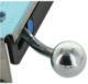 bouton rond chrome � visser sur la tige de commande de chauffage, 2CV, HY, DS, en m�tal (remplace le plastique d'origine) | Artnr: 14528 | Der Franzose - www.franzose.de