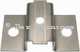 fixation pot d'�chappement arri�re en Inox, partie inf�rieure, 2CV avec �crous de 6mm | Artnr: 15213 | Der Franzose - www.franzose.de