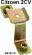 fixation pot d'�chappement avant galvanis�e, partie sup�rieure, viss�e au plancher, 2CV6 | Artnr: 15219 | Der Franzose - www.franzose.de