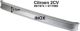 pare-choch arri�re large, en Inox l�g�rement poli sans autocollant, 2CV, Dyane, qualit� moyenne mais inf�rieure � ref. 16514 | Artnr: 15568 | Der Franzose - www.franzose.de