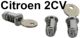 jeu de barillets, 2CV, pour 2 portes et le coffre, livr� avec 2 cl�s, refabrication | Artnr: 16036 | Der Franzose - www.franzose.de