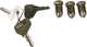 barillets pour 2 portes et la malle, avec 2 cl�s, Citro�n 2CV, nouveau syst�me de cl� crant�e sur un seul c�t�, plus s�r que les cl�s d'origine | Artnr: 16037 | Der Franzose - www.franzose.de