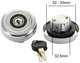 bouchon de r�servoir � cl�, chrom�, 2CV, DS, HY, lubrifier r�guli�rement pour prot�ger de la rouille | Artnr: 16145 | Der Franzose - www.franzose.de