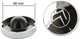 bouchon de r�servoir en plastique chrom�, 2CV, DS, DY, HY, avec double-chevrons | Artnr: 16254 | Der Franzose - www.franzose.de
