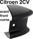 embout de pare-chocs avant en plastique, 2CV6, reproduction, n� d'origine 95561034 | Artnr: 16521 | Der Franzose - www.franzose.de