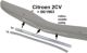 baguette milieu aluminium sur pare-chocs 1er mod�le, 2CV, avec son caoutchouc | Artnr: 16555 | Der Franzose - www.franzose.de