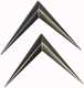 chevrons Citro�n (paire), m�tal chrom�, universel, | Artnr: 16807 | Der Franzose - www.franzose.de