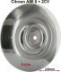 enjoliveur, 2CV premier mod�le, bomb�, adaptable sur toute 2CV et autres v�hicules de collection, se fixe par la vis centrale, diam�tre 230mm, en Inox poli | Artnr: 16958 | Der Franzose - www.franzose.de