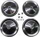 enjoliveurs de roues, 2cv, jeu complet: 4 enjoliveurs d'origine, 4 vis d'enjoliveur d'origine, 4 �crous cage, ne convient que sur jantes avec les �crous courts | Artnr: 16970 | Der Franzose - www.franzose.de