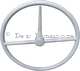 volant deux-branches avec colonne de direction, complet, 2CV premier mod�le, pi�ce neuve, en appr�t, peut �tre peint en gris ros� ou gris souris | Artnr: 18106 | Der Franzose - www.franzose.de