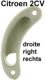 applique de levier de commande de serrure avant droite, gris, 2CV, n� d'origine AZ841-100A, refabrication | Artnr: 18132 | Der Franzose - www.franzose.de