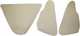 habillage de couvercle de malle arri�re, 2CV, 3pces, skai beige | Artnr: 18185 | Der Franzose - www.franzose.de