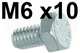 vis M6x10 galvanis�e, fixation cylindre de roue 2CV | Artnr: 20160 | Der Franzose - www.franzose.de
