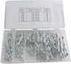 Federsplinte - Sortiment 150 teilig. 6 g�ngige Gr�ssen, 2.4 x 31 mm, 2.0 x 33 mm, 2.0 x 40 mm, 2.8 x 42 mm,  3.5 x 45 mm, 4.0 x 75 mm. | Artnr: 20976 | Der Franzose - www.franzose.de