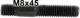 goujon 8mmx45, pour pipe d'�chappement DS par ex. | Artnr: 30078 | Der Franzose - www.franzose.de