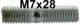 goujon d'�cran sur tubulure, Citro�n DS, M7x28mm | Artnr: 31206 | Der Franzose - www.franzose.de